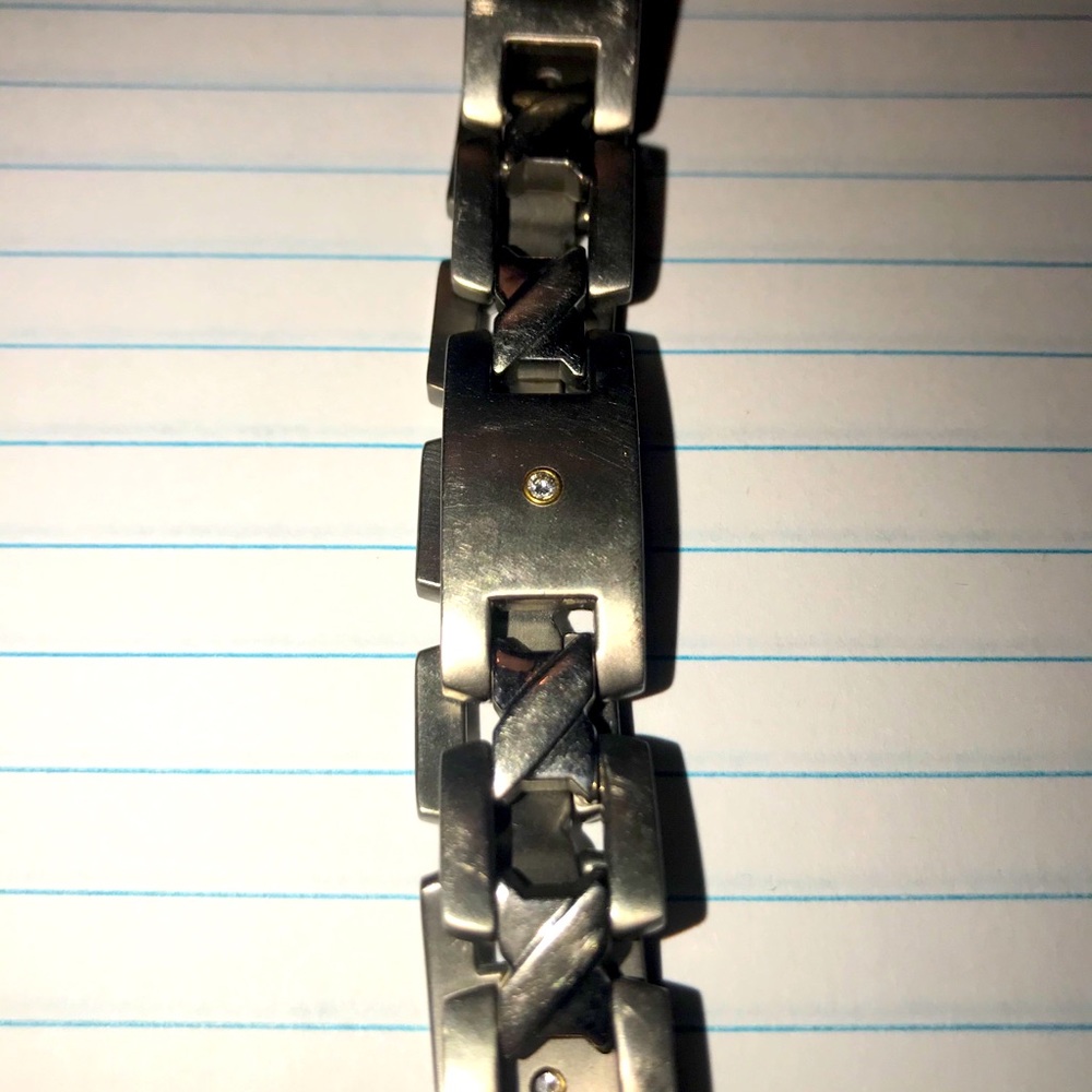 Titanium Men’s Bracelet w Diamonds